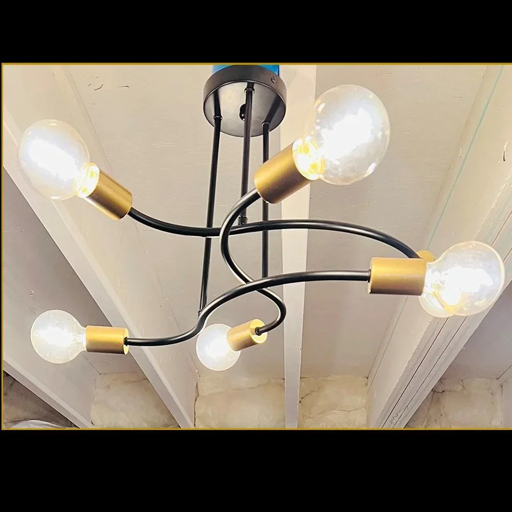 YORN KUNG Sputnik Chandelier Light Fixture ❇ 6-Light ❇ NEW IN BOX!! - Picture 4 of 12